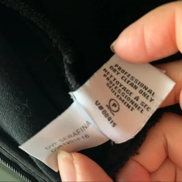 Diane Von Furstenberg DVF Serefina Little Black Dress Ruffle Hem 4 - Picture 11 of 11